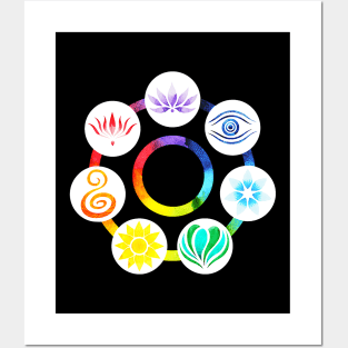 Chakras Yoga Meditation Posters and Art